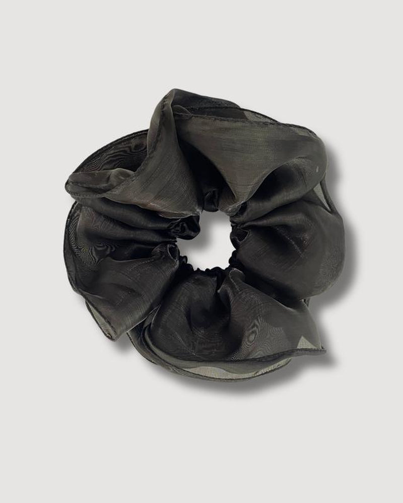 Sheer Floating Scrunchie in Midnight Magic